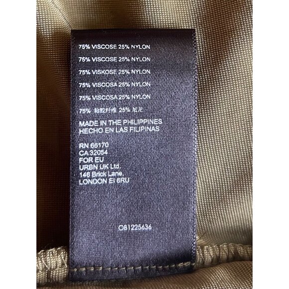 Maeve By Anthropologie XS Olive Green Tiered Velvet Dress XS - Picture 6 of 8